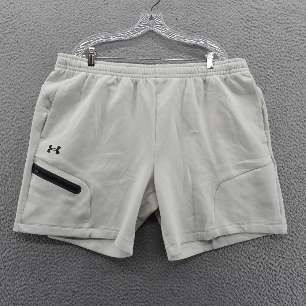 Under‎ Armour Mens Unstoppable Fleece Shorts Summit White 2XL NEW